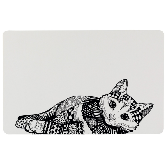 Trixie Zentangle Cat - podkładka pod miskę kota 