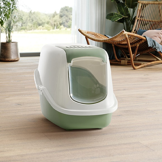 Savic Nestor toaleta dla kota botanical green 56x39x38,5cm 