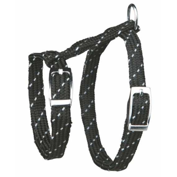 Szelki odblaskowe dla małych kotów i kociąt regulowane, ze smyczą - Trixie