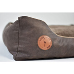 Lauren Design CEZAR - kanapa dla psa lub kota brąz + brąz struktura 70/60cm