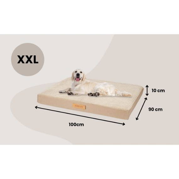 Materac ortopedyczny dla psa XXL Dogeste beżowy