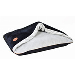 Legowisko dla psa lub kota - Lauren Design Norka Nel czarny velvet 100 x 80 cm