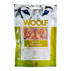 Woolf Rabbit Chunkies - przysmaki dla psa z królika, op. 100 g