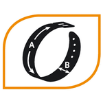 Ferplast obroża Ergocomfort  czerwona 15 mm / 33 cm