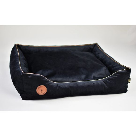 Lauren Design CEZAR - kanapa dla psa lub kota czarny velvet 60/50cm