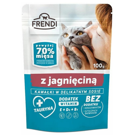 Frendi Jagnięcina w sosie - mokra karma dla kota 100g