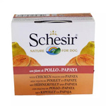 Schesir Kurczak z papają 150g wilgotna karma dla psa