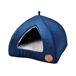 Budka dla kota lub psa 50x50cm Lauren Design BELLA granatowy velvet