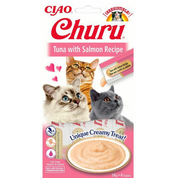 Churu Creamy Tuna with Salmon kremowy przysmak dla kota tuńczyk z łososiem 56g