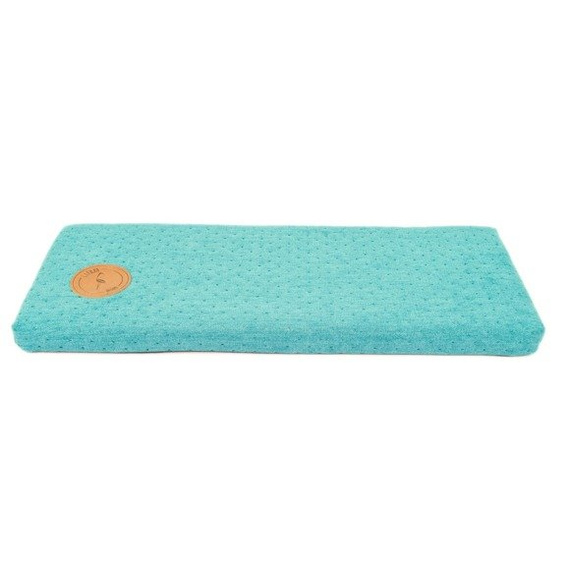 Materac na parapet dla kota Lauren design CLEO 50x20cm turkusowy