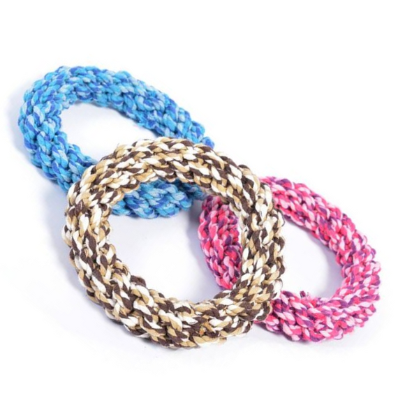 Zabawka Ring z plecionego sznura o średnicy 19cm - Duvo+