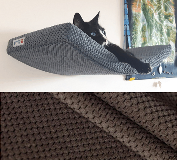 Półka dla kota ŁUK 60 kolor brązowy