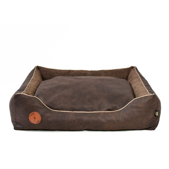 Lauren Design CEZAR - kanapa dla psa brąz + brąz struktura 80/70cm