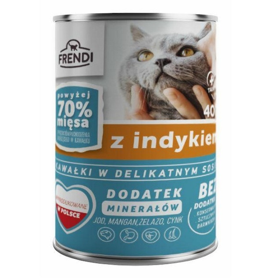 Frendi Indyk w sosie - mokra karma dla kota 400g