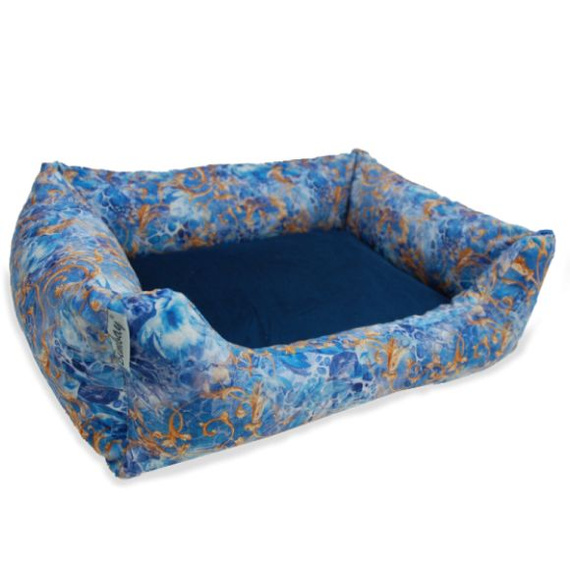 Bimbay Kanapa welurowa Lazur 80x65cm - legowisko dla psa lub kota    80x65