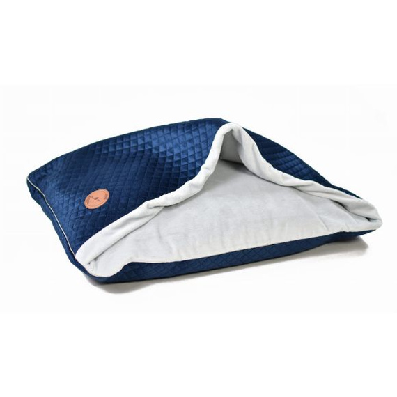 Legowisko dla psa lub kota - Lauren Design Norka Nel granatowy velvet