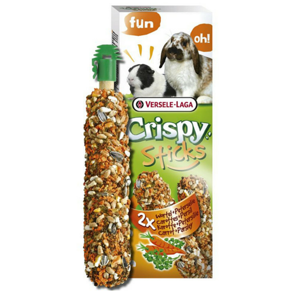 Kolby z marchewką i pietruszką dla królików i świnek morskich Versele-Laga Crispy Sticks Carrot