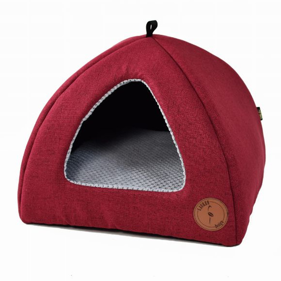 Budka dla kota lub psa 50x50cm czerwona Lauren Design BELLA