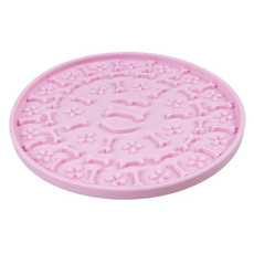 DUVO+ mata do lizania dla psa 15 × 15 cm – zabawka behawioralna różowa
