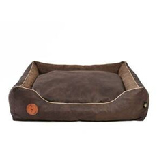 Lauren Design CEZAR - kanapa dla psa lub kota brąz + brąz struktura 60/50cm