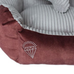 Lauren design Diana legowisko dla psa lub kota bordowe