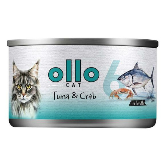 Ollo Cat Nr 6 Tuńczyk i Krab mokra karma dla kota