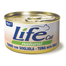 Life Cat Natural Tuńczyk i Sola mokra karma dla kota puszka 85g