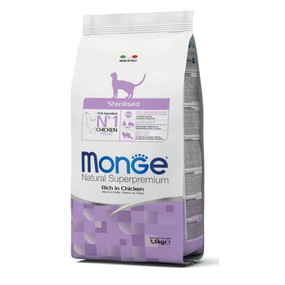 Monge Sterilised Kurczak 400g sucha karma dla kotów