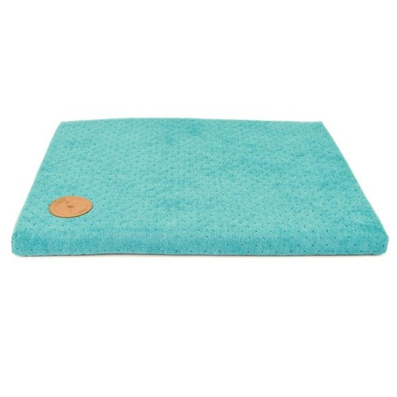 Lauren design legowisko DEMI - materac pikowany dla psa, kolor turkusowy 100/80cm