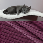 Półka dla kota FALA 75 symetryczna lewa kolor fioletowy