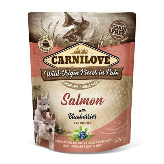 Carnilove Puppies Salmon & Blueberries łosoś jagody 300g 