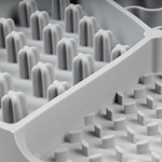 DUVO+ miska spowalniająca trzystrefowa dla psa 20,5 × 20,5 × 2,5 cm – szara