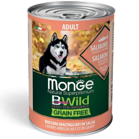 Monge BWild Dog Salmon Grain Free 400g mokra karma dla psów