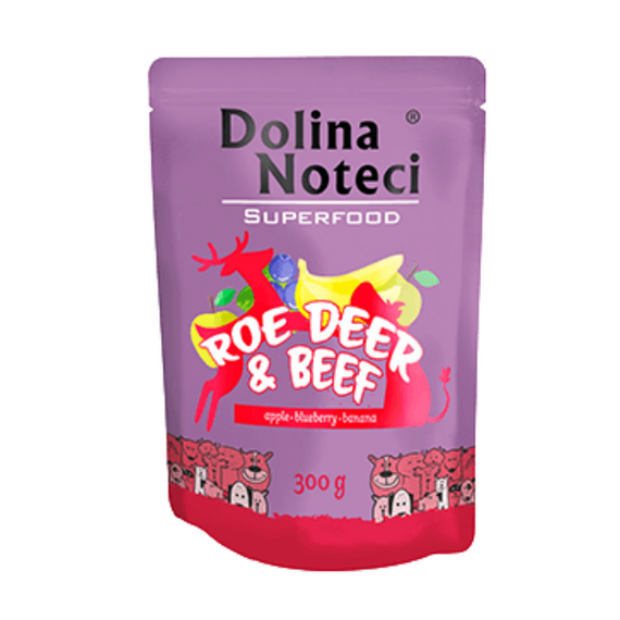 Dolina Noteci Superfood sarna i wołowina 300 g karma dla psów dorosłych