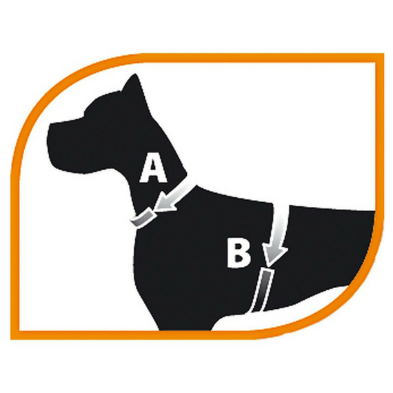 Ferplast szelki Agila Fluo różowe roz. 7