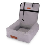 Transporter do samochodu dla psa lub kota w kolorze jasnoszarym - Dogeste