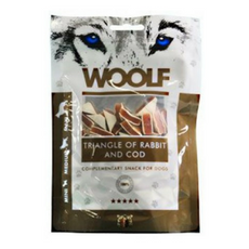 Woolf Triangle of Rabbit with Cod - przysmaki dla psa z królikiem i dorszem, op. 100 g