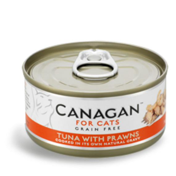 Canagan Tuńczyk z Krewetkami mokra karma dla kota puszka 75g