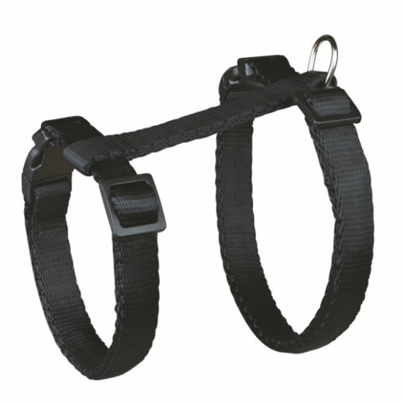 Szelki nylonowe gładkie dla kota regulowane, ze smyczą - Trixie