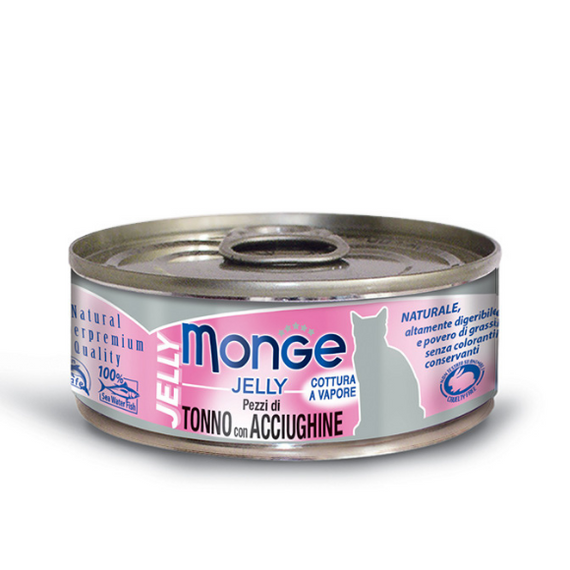 Monge Jelly Tuna Anchovy karma dla kotów Tuńczyk Anchovy 24x80g