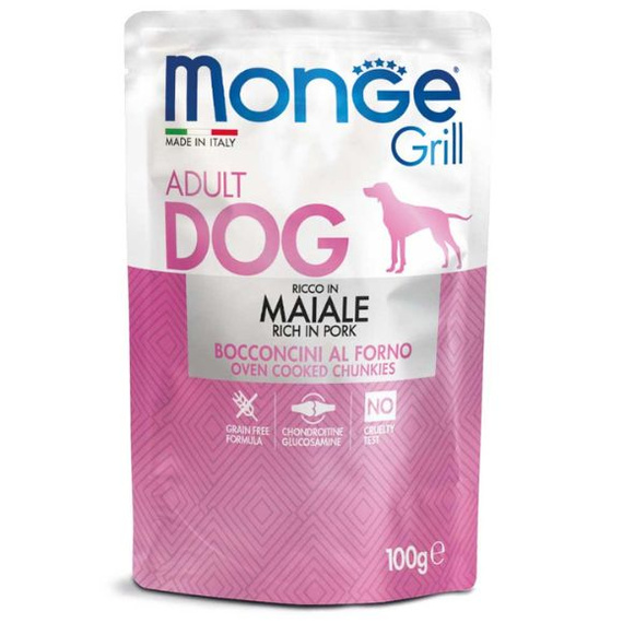 Monge Grill mokra karma dla dorosłych psów z wieprzowiną