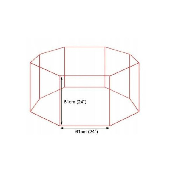 Kojec Metalowy 8 Paneli 61x61 cm – Składany