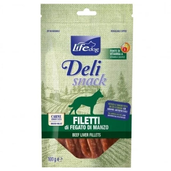 Life Dog Snack Beef Liver 100g  filety z wątroby wołowej przysmak dla psa