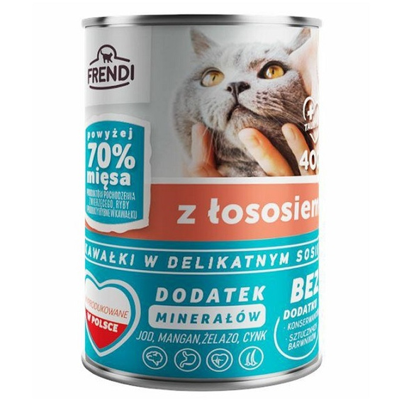 Frendi Łosoś w sosie - mokra karma dla kota 400g