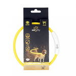 Obroża świecąca Duvo+ USB Nylon Yellow 45 cm