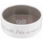 Miska ceramiczna Pet's Home 0,3l kremowo-szara Trixie