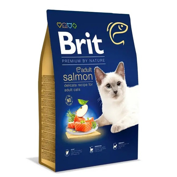 Brit Premium Cat Salmon 800g karma dla dorosłych kotów 