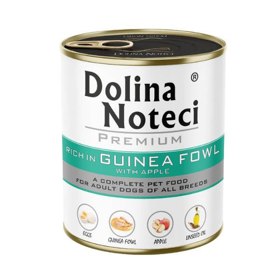 Dolina Noteci Premium - karma dla psów dorosłych perliczka z jabłkiem 800g 