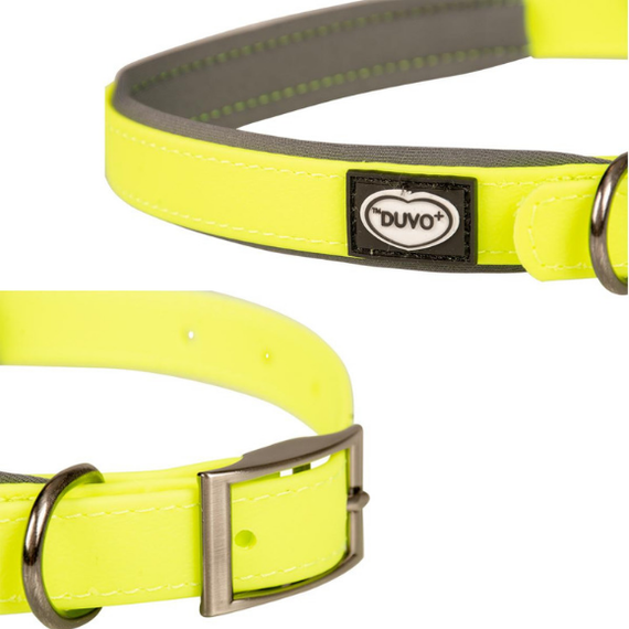 Obroża Duvo+ Explor South PVC żółta L 40-65cm/25mm