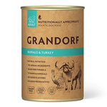 Grandorf Adult Bawół i Indyk 400g mokra karma dla psów dorosłych
